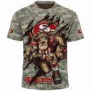 49ers Camo Mascot Limited Edition Hoodie T-shirt Sweatshirt All Merchandise