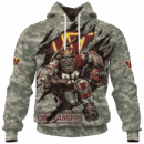 Commanders Camo Mascot Limited Edition Hoodie T-shirt Sweatshirt All Merchandise