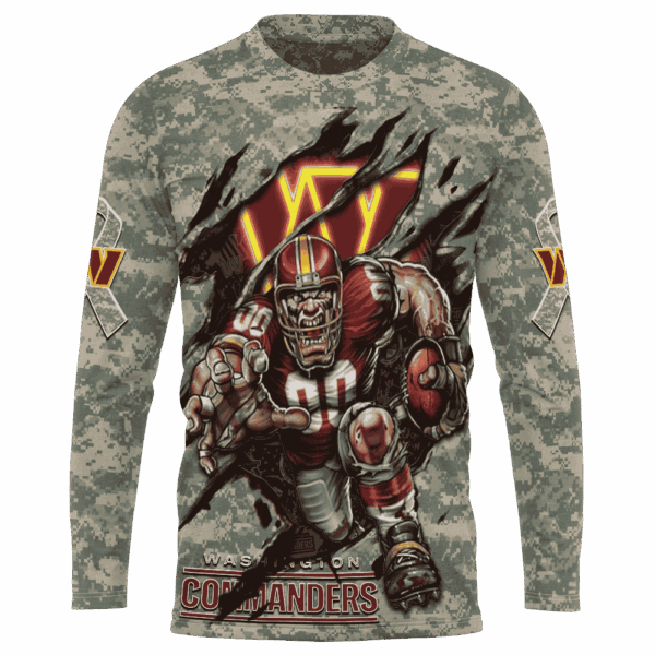 Commanders Camo Mascot Limited Edition Hoodie T-shirt Sweatshirt All Merchandise - Image 7