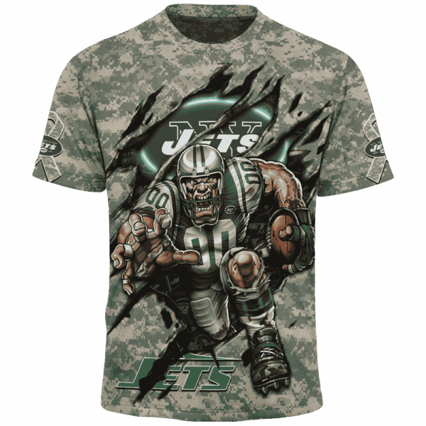 Jets Camo Mascot Limited Edition Hoodie T-shirt Sweatshirt All Merchandise - Image 5