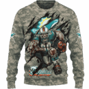 Dolphins Camo Mascot Limited Edition Hoodie T-shirt Sweatshirt All Merchandise