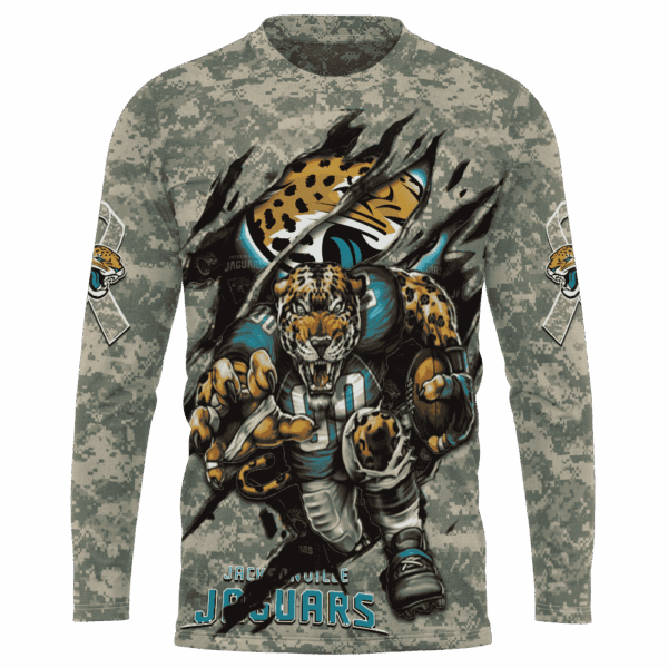 Jaguars Camo Mascot Limited Edition Hoodie T-shirt Sweatshirt All Merchandise - Image 7