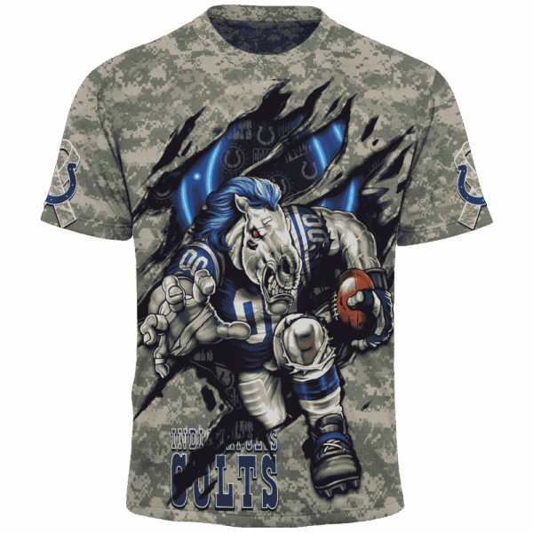 Colts Camo Mascot Limited Edition Hoodie T-shirt Sweatshirt All Merchandise - Image 5