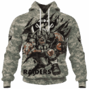 Raiders Camo Mascot Limited Edition Hoodie T-shirt Sweatshirt All Merchandise