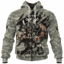 Raiders Camo Mascot Limited Edition Hoodie T-shirt Sweatshirt All Merchandise