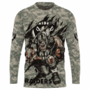 Raiders Camo Mascot Limited Edition Hoodie T-shirt Sweatshirt All Merchandise