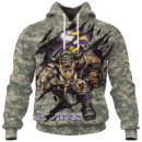 Vikings Camo Mascot Limited Edition Hoodie T-shirt Sweatshirt All Merchandise