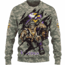 Vikings Camo Mascot Limited Edition Hoodie T-shirt Sweatshirt All Merchandise