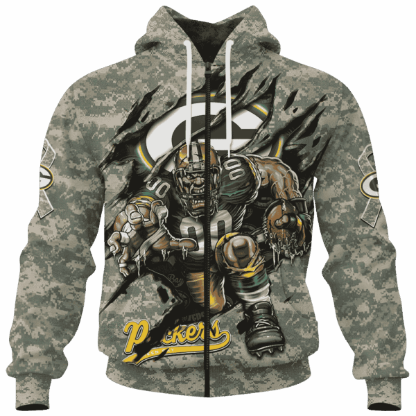 Packers Camo Mascot Limited Edition Hoodie T-shirt Sweatshirt All Merchandise - Image 4