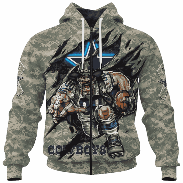Cowboys Camo Mascot Limited Edition Hoodie T-shirt Sweatshirt All Merchandise - Image 4