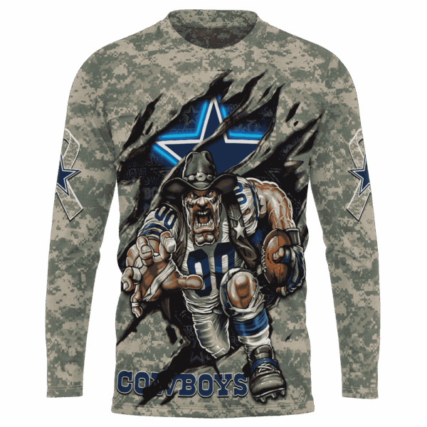 Cowboys Camo Mascot Limited Edition Hoodie T-shirt Sweatshirt All Merchandise - Image 7