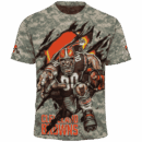 Browns Camo Mascot Limited Edition Hoodie T-shirt Sweatshirt All Merchandise