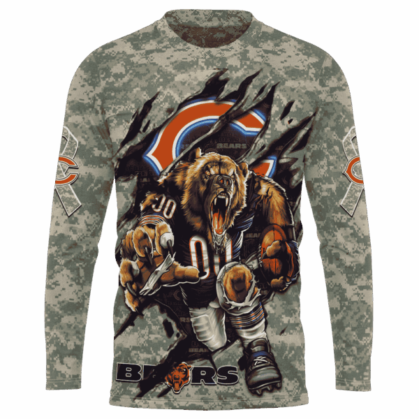 Bears Camo Mascot Limited Edition Hoodie T-shirt Sweatshirt All Merchandise - Image 7
