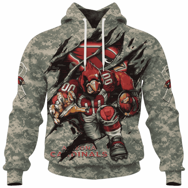 Cardinals Camo Mascot Limited Edition Hoodie T-shirt Sweatshirt All Merchandise