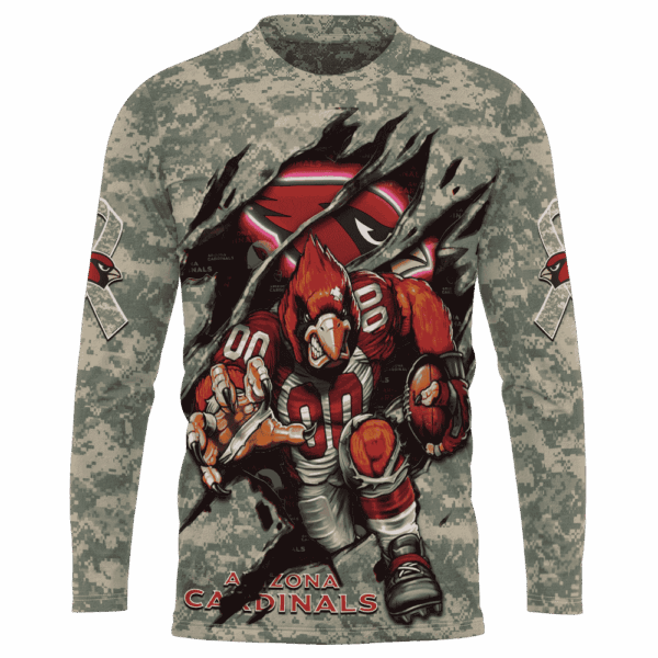 Cardinals Camo Mascot Limited Edition Hoodie T-shirt Sweatshirt All Merchandise - Image 7