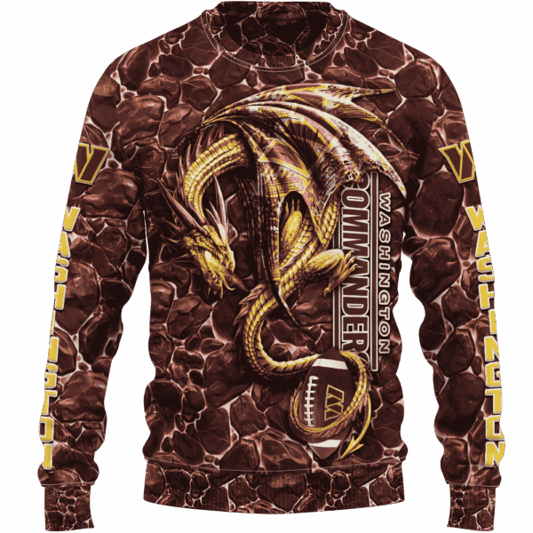 Commanders Legend Dragon Limited Edition Hoodie T-shirt Sweatshirt All Merchandise - Image 2