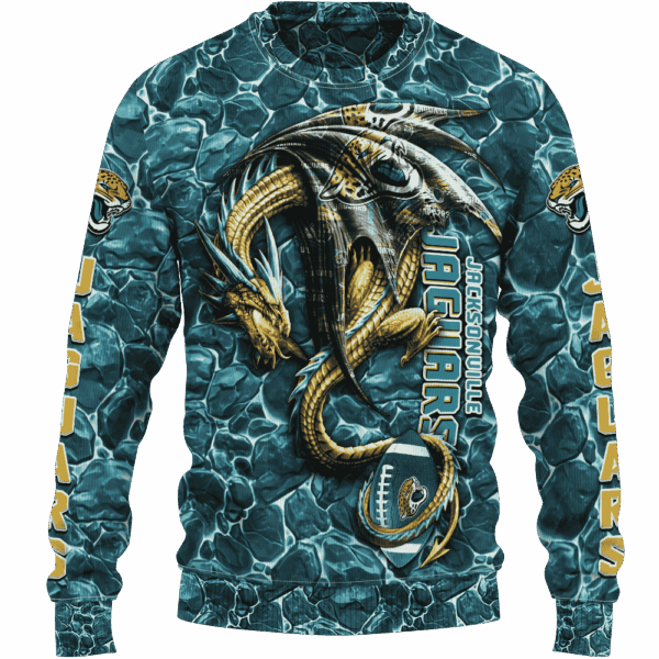 Jaguars Legend Dragon Limited Edition Hoodie T-shirt Sweatshirt All Merchandise - Image 2