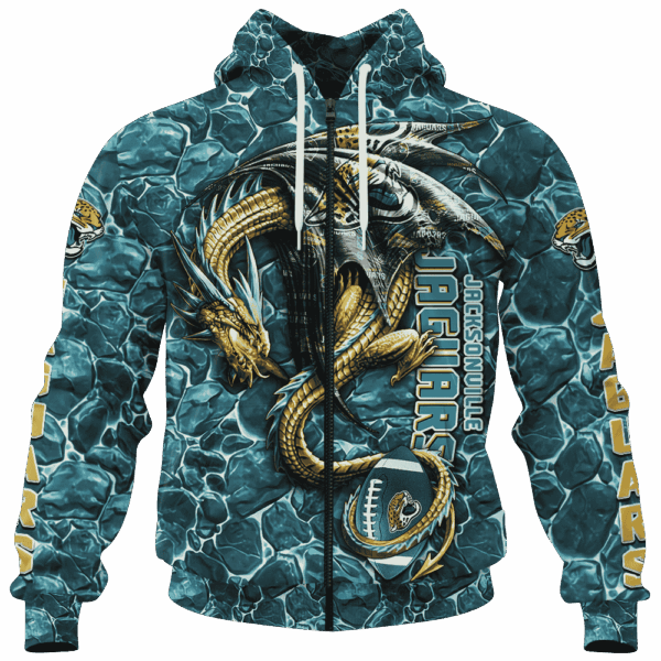 Jaguars Legend Dragon Limited Edition Hoodie T-shirt Sweatshirt All Merchandise - Image 4