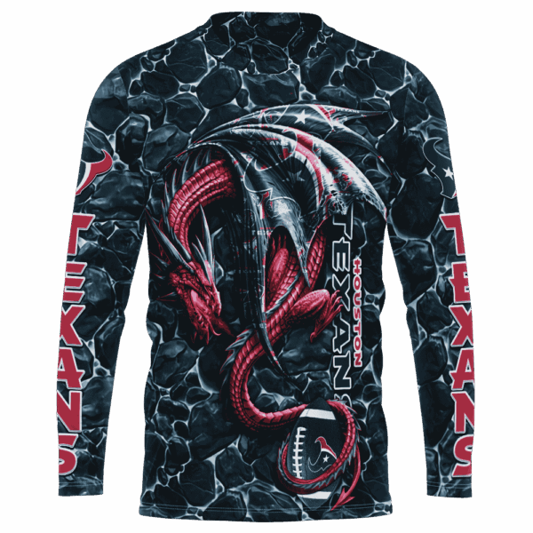 Texans Legend Dragon Limited Edition Hoodie T-shirt Sweatshirt All Merchandise - Image 7