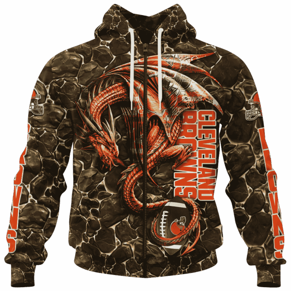 Browns Legend Dragon Limited Edition Hoodie T-shirt Sweatshirt All Merchandise - Image 4
