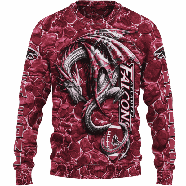 Falcons Legend Dragon Limited Edition Hoodie T-shirt Sweatshirt All Merchandise - Image 2