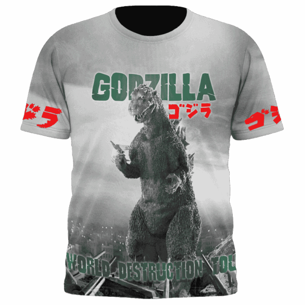 Godzilla World Destruction Tour Hoodie T-shirt Sweatshirt All Merchandise - Image 3