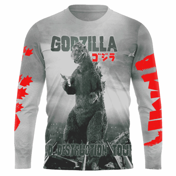 Godzilla World Destruction Tour Hoodie T-shirt Sweatshirt All Merchandise - Image 5