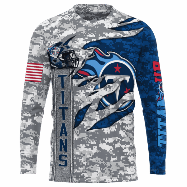 Titans Camo US Limited Edition Hoodie T-shirt Sweatshirt All Merchandise - Image 7