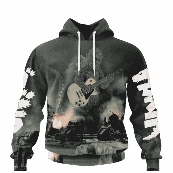Godzilla Play Guitar Hoodie T-shirt Sweatshirt All Merchandise