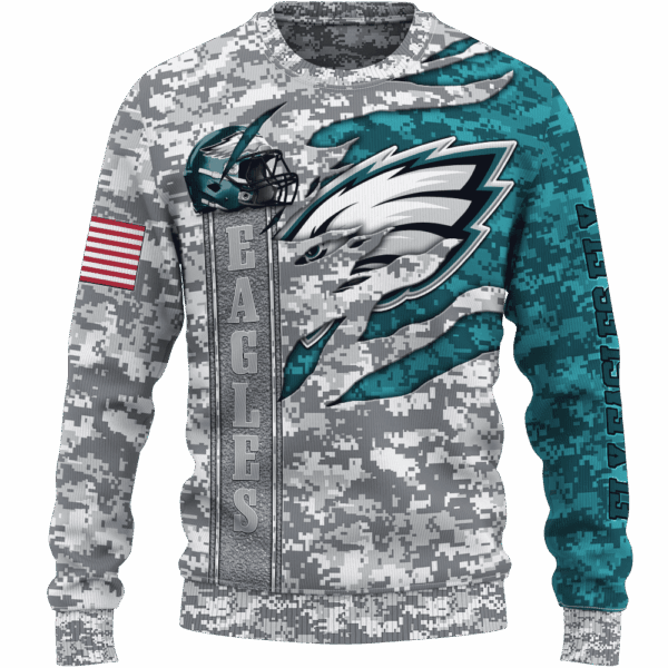 Eagles Camo US Limited Edition Hoodie T-shirt Sweatshirt All Merchandise - Image 2