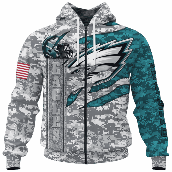 Eagles Camo US Limited Edition Hoodie T-shirt Sweatshirt All Merchandise - Image 4