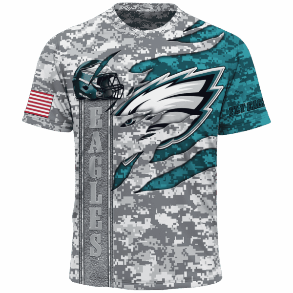 Eagles Camo US Limited Edition Hoodie T-shirt Sweatshirt All Merchandise - Image 5