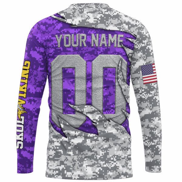 Vikings Camo US Limited Edition Hoodie T-shirt Sweatshirt All Merchandise - Image 8
