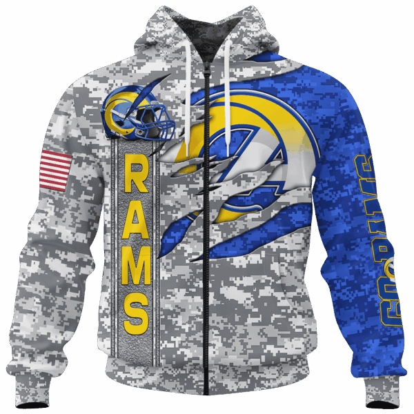 Rams Camo US Limited Edition Hoodie T-shirt Sweatshirt All Merchandise - Image 4
