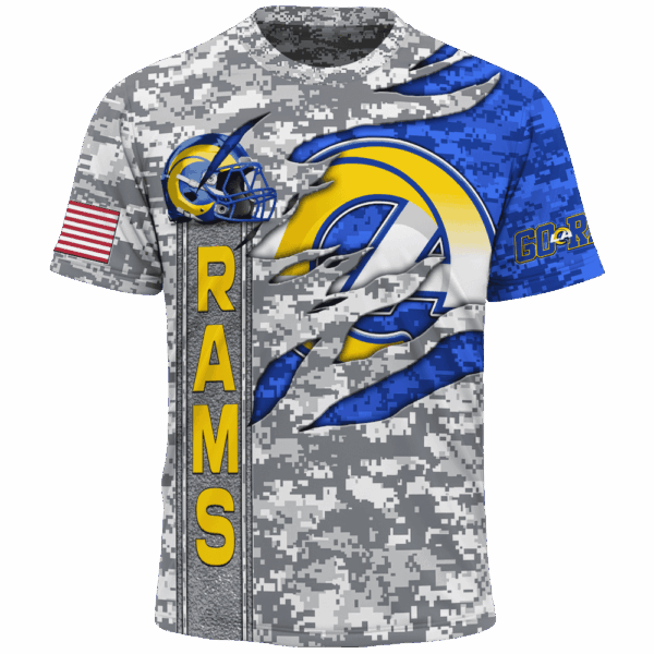 Rams Camo US Limited Edition Hoodie T-shirt Sweatshirt All Merchandise - Image 5