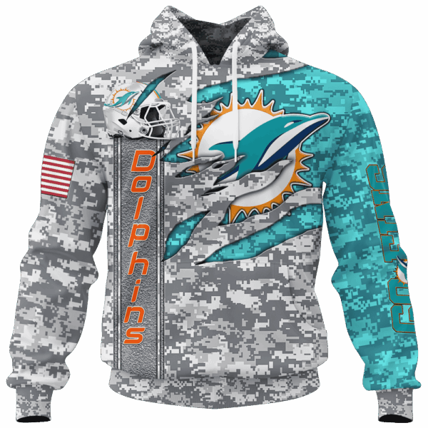 Dolphins Camo US Limited Edition Hoodie T-shirt Sweatshirt All Merchandise