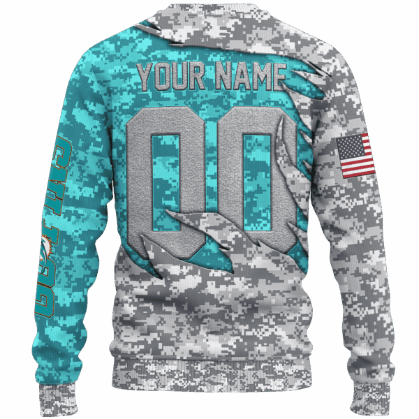 Dolphins Camo US Limited Edition Hoodie T-shirt Sweatshirt All Merchandise - Image 3
