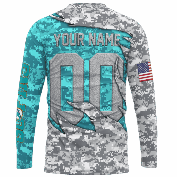 Dolphins Camo US Limited Edition Hoodie T-shirt Sweatshirt All Merchandise - Image 8