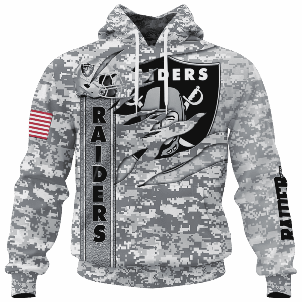 Raiders Camo US Limited Edition Hoodie T-shirt Sweatshirt All Merchandise