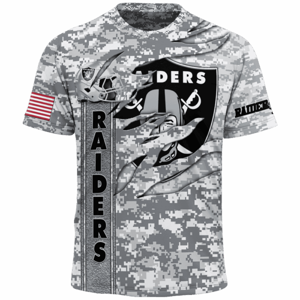 Raiders Camo US Limited Edition Hoodie T-shirt Sweatshirt All Merchandise - Image 5
