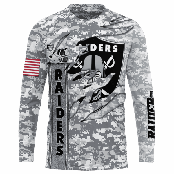 Raiders Camo US Limited Edition Hoodie T-shirt Sweatshirt All Merchandise - Image 7