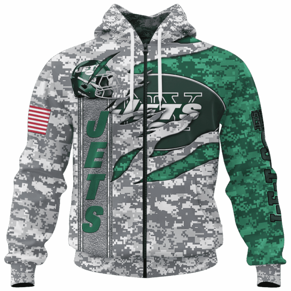 Jets Camo US Limited Edition Hoodie T-shirt Sweatshirt All Merchandise - Image 4
