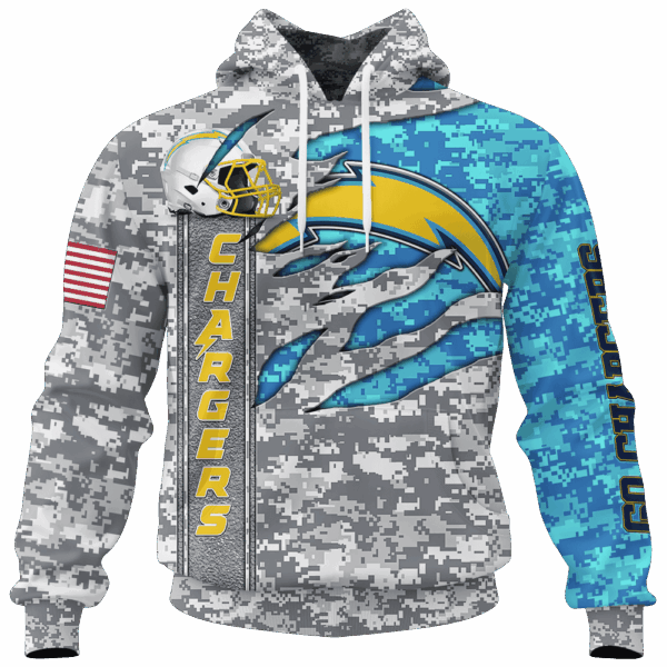 Chargers Camo US Limited Edition Hoodie T-shirt Sweatshirt All Merchandise