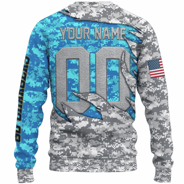 Chargers Camo US Limited Edition Hoodie T-shirt Sweatshirt All Merchandise - Image 3