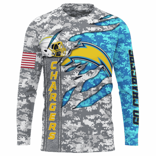 Chargers Camo US Limited Edition Hoodie T-shirt Sweatshirt All Merchandise - Image 7