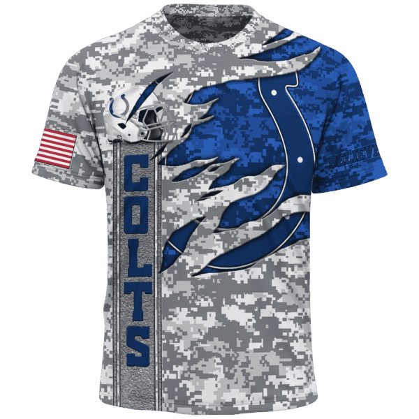 Colts Camo US Limited Edition Hoodie T-shirt Sweatshirt All Merchandise - Image 5