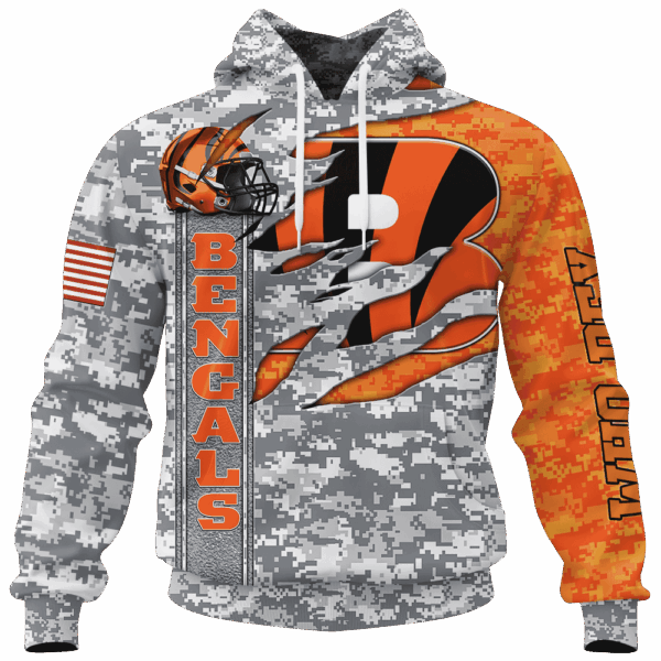 Bengals Camo US Limited Edition Hoodie T-shirt Sweatshirt All Merchandise
