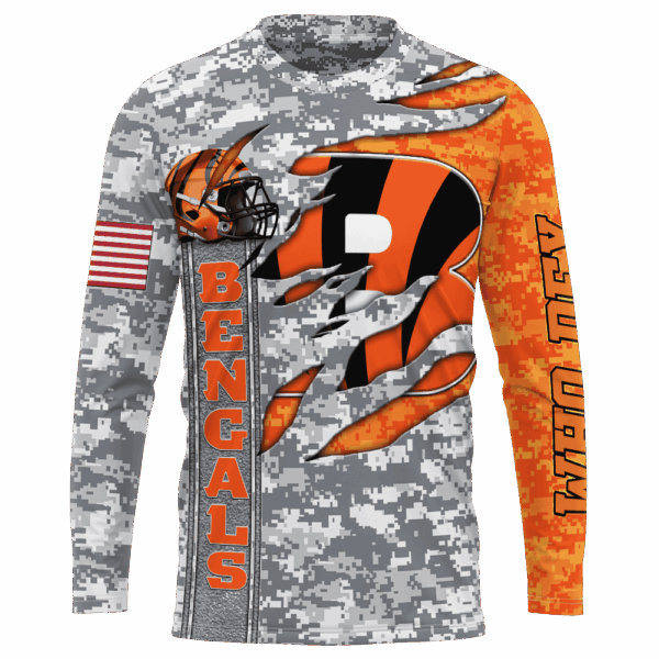 Bengals Camo US Limited Edition Hoodie T-shirt Sweatshirt All Merchandise - Image 7
