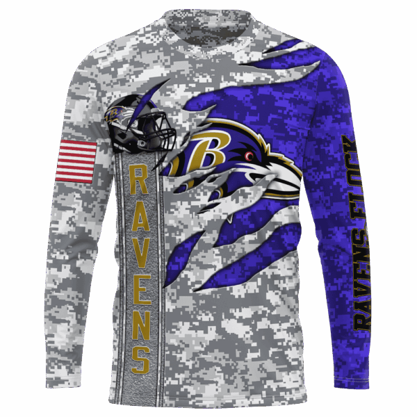 Ravens Camo US Limited Edition Hoodie T-shirt Sweatshirt All Merchandise - Image 7