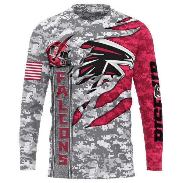 Falcons Camo US Limited Edition Hoodie T-shirt Sweatshirt All Merchandise - Image 7